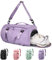 KYYLZ Sporttasche für Damen und Herren Reisetasche mit Schuhfach und Nassfach,33L Weekender Tasche Trainingstasche Schwimmtasche Fitnesstasche Handgepäck Tasche Rucksack für Sport Yoga Urlaub Violett
