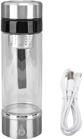 Portable Hydrogen Water Generator, Bottle GeneratorAnion Rich Cup Rechargeable Antioxidant Glass Oxygen Separation Machine Ionizer Maker for Home Office Travel Health Life