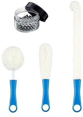 ZYKEJJDDAK 4Pcs Decanter Cleaning Brush Set Glassware Cleaner Brushes Wine Cup Glass Goblets Cleaner