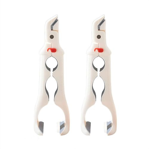 2-Pack 3-in-1 Silicone Hot Pot Clip & Bowl Holder, Heat Resistant Kitchen Clamp with Wave Grip,Bottle Opener Handy Anti-slip, Built-in Bottle Opener, Burn Protection for Cooking & Serving