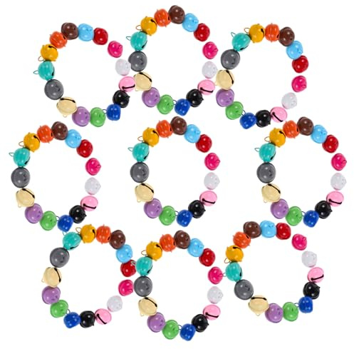 Lurrose 100pezzi Campanelli Colorati per Collare Cani Gatti Ciondoli Mini Campanelli Decorativi per Animali Domestici Cani Piccola e Gatti Colore Casuale