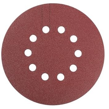 Lot de 100 disques abrasifs for ponceuse murale, 10 trous, 225 mm, grain 40-2000, 9 pouces pour Meulage(240)