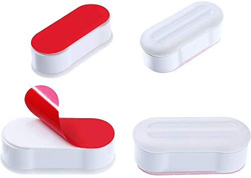 KOSTOO Lot de 4 tampons universels pour abattant de WC avec adhésif puissant
