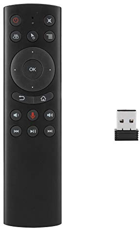 Kabellose Tastatur Fernbedienung, 2,4 G Luftmaus Tastatur mit IR Lernen, Gaming Tastatur mit Gyroskop Sprachsuche, für PC, Projektoren, TV Boxen, Heimkino Home