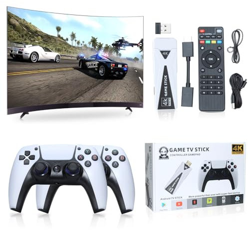 Console de jeux rétro avec station de jeu, 200 jeux rétro intégrés, console de jeu rétro avec double contrôleur USB filaire, console de jeux rétro pour TV, consoles de jeu pour enfants et adultes,