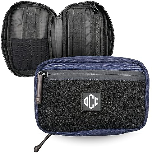 DAILYCARRYCO. EDC Organizer - Everyday Carry Pouch with Multiple Pockets, Small Tool Pouch for Men - Essential EDC Gear (Blue)