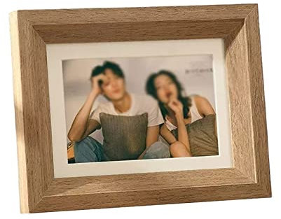 luckxuan Fotorahmen/Bilderrahmen Foto-Display-Rahmen aus Holz, Fotoalbum, Desktop-Dekoration, aufhängbar, Wanddekoration, Fotorahmen, Geburtstagsgeschenk Leerrahmen (Color : A, Size : 14.8 * 19.8CM)