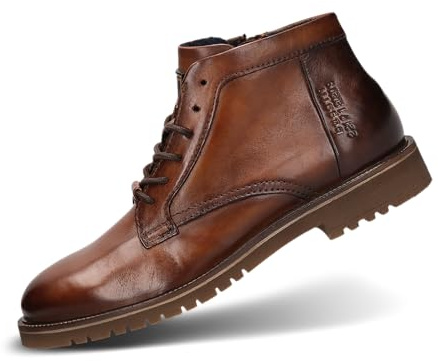 bugatti herr 331-AO930 stövlar kallt foder, konja/mörk brun, 44 EU, Cognac Dark Brown, 44 EU