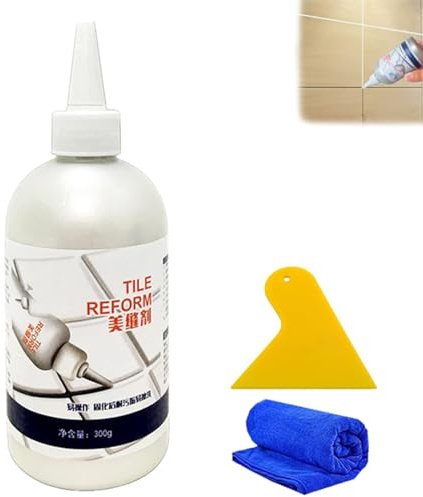 Generic Wasserdichter Fliesenfugen-Reparaturfüller, Fugenmörtel-Fliesen-Reparatur, Fliesenspalt-Reparaturfüller, Wasserdichtes Fliesenspalt-Reparaturmittel (Weiß)
