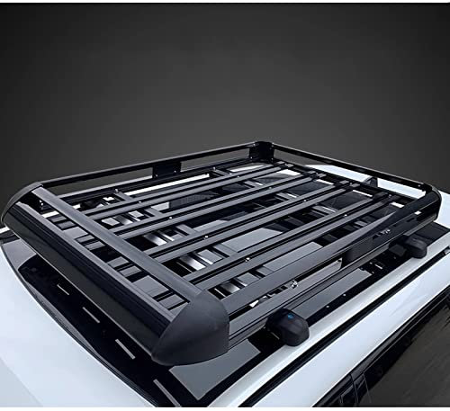 FERFXN Aluminium Auto Dachkorb für Suzuki Vitara/Grand Vitara LY JTFT GT EA TA NGV Dachgepäckträger Korb Dachträger Dach mit Gepäcknetz/Regentuch/Sicherheitsseil Belastung 68 kg,Double-Layer-130cm
