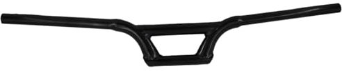 OOAFOAF Bike Handlebars Steel Riser Bar Cycling for BMX 710mm * 22.2mm Black