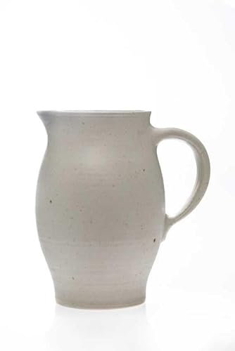La Poterie de Taize Wasserkrug, 1100 ml Fassungsvermögen, in 9 verschiedenen Farben, Hochbrandglasur, vegane Steingutkeramik (Gousseau 06)