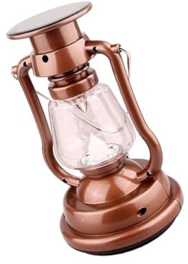HANABASS 1stück Solarbetriebene Outdoor-lampe Im Vintage-stil Dekorative Camping Laterne Für Garten Und Zelt Solarlampe Für Nächtliche Beleuchtung Und Partys