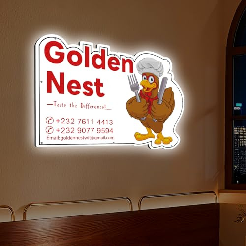 Weladmire Custom Logo Led Signs, Personalized Ultra-Thin Acrylic Light Box Sign, Indoor Illuminated Signage for Business Decor, Wall Art, GameTag, Room Decor (Optional 10 to 26)