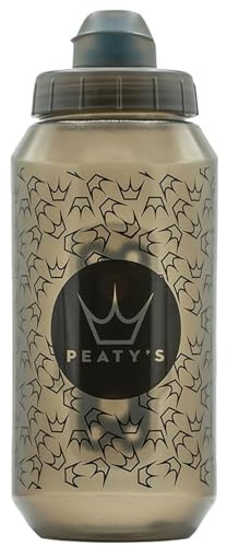 Peaty's x Fidlock Lockin Magnetisk 750 ml cykelvattenflaska och montering, cykelflaskor, cykeltillbehör för mountainbike och cykling, premiumalternativ till bur, twist och frigöring - logotyp rökt