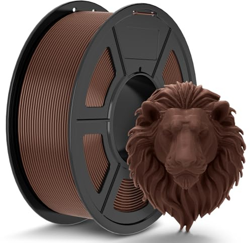 TECBEARS PLA Filament 1.75mm 1KG Schokolade | 3D Drucker Filament PLA , +/- 0,02 mm, Geeignet für Anfänger, zur Herstellung von Modellen