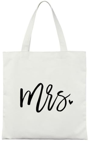 AffeGifts Borsa Sposa, Borsa Regalo per la Futura Sposa, Regali per la Sposa, Accessori per L'addio al Nubilato, Borsa in Tela per il Giorno Delle Nozze Della Signora
