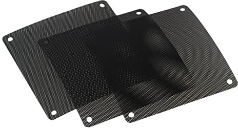 IWOWHERO 10stücke PVC Staubdicht Mesh Filter Abdeckung Für Gehäuselüfter Computergitter Lüfterfilter Quadratisch Schwarz Ultraleicht Und Robust