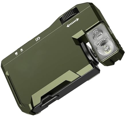 Nixiara Linterna LED Plana - Mini Antorcha, Linterna | Herramienta Magnética Compacto Brillante Para Reparación, Supervivencia, Camping, Senderismo, Seguridad, Cocina, Usar, L