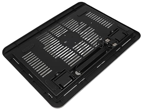 SEWACC Black USB Charging Laptop Cooling Pad with Air Cooling Function and Anti-slip Design Compatible with Gaming Laptop and Notebook Stand