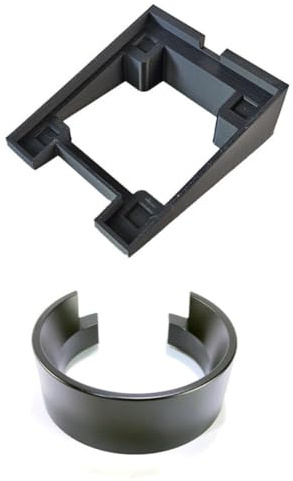 Homeponnew Moulin à café doseur pour bague et récipient à bulles avec fond pour Eureka Mignon MMG Series Noir