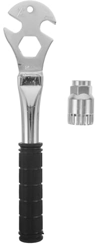 MAGICLULU Chiave per Pedali da Bicicletta Manico Lungo Ergonomico Set di Attrezzi per Manutenzione Pedali Bici da Strada e Mountain Bike Strumento Resistente per Riparazione e Rimozione