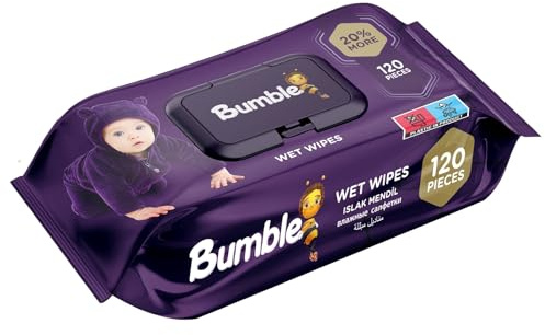 Bumble Fresh Clean Baby Wipes 12 Packs of 120 Wipes Equals to 1440 Baby Wet Wipes, Also Great for Hands and Faces (BABY SCENTED ORIGINAL)