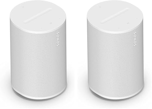 Sonos Era 100 | Smart Speaker mit WLAN, Bluetooth, kompatibel mit Amazon Alexa - Weiß (Packung mit 2)