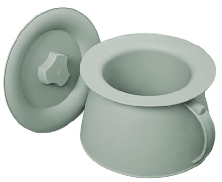 1.5L Seau Urinoir Femme Avec Couvercle Et Poignée 22.3×13.6cm Pot De Chambre Adulte Seau De Toilette Résistant Seaus De Chambre À Urinoir Extérieur Pour Personnes Âgées Hommes Femmes