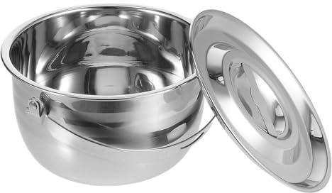TOYANDONA Pentola per Stufato da Campeggio in Acciaio Inox 2400ml Rivestimento Antiaderente, Cottura Efficiente per Cucina da Esterno e Attività Outdoor