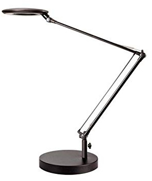 ledbox Flexo Led BRESSLO LUPA articulado, negro, Blanco neutro, regulable
