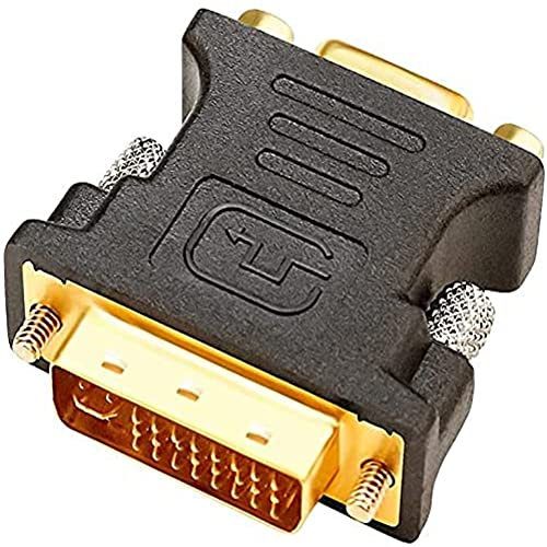 DTech DVI zu VGA Konverter Stecker zu Buchse Adapter DVI-I 24 + 5 Port für HDTV, Plasma, DVD und Projektor