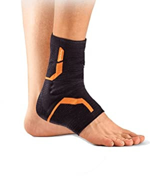 VoltActive Fußgelenkbandage rechts M: lindert Schmerzen im Knöchel bei täglichen und sportlichen Aktivitäten – 100 Jahre orthopädisches Fachwissen 1 Stück