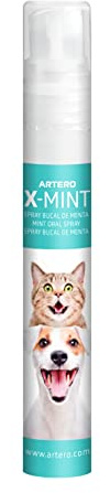 ARTERO X-Mint beseitigt sofort schlechten Atem Ihres Hundes oder Ihrer Katze. Hält die Mundhygiene bei. Angenehmer Geschmack. Schützt den Lack und lässt Sich einfach mit Diffusorspray auftragen.