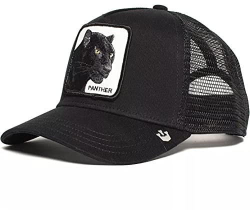 Q4S Panther nätkeps anime lapp bomull baseballkeps lastbilsförare pappa keps snapback sommar andningsbar mode utomhus fritidskeps