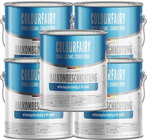 BAU DISCOUNT Colourfairy Balkonbeschichtung 12,5 Liter Antrazithgrau RAL7016
