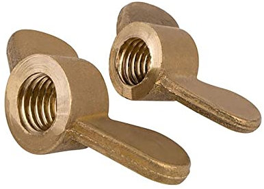 Flügelmuttern, Flügelbolzen, Schmetterlingsflügelschrauben, Rändelschrauben, SchmetterlingsmutterM3 M4 M5 M6 M8 M10 M12 Flügelmutter aus Kupfer Schmetterlingsmutter aus Messing Element Schatzhörner Ha