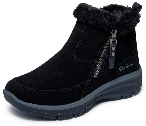 Skechers Damen Easy Going-Cool Zip Winter, Boots, Black, 41 EU