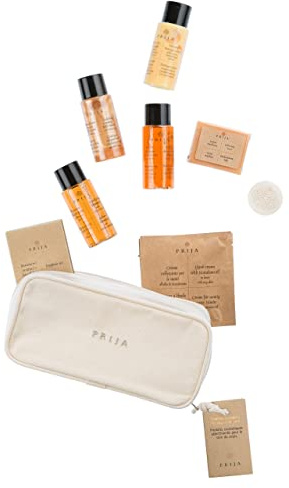 Prija Kit De Viaje Esencial para el cuidado del cabello y el cuerpo Cosméticos para el avión