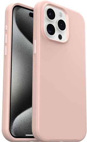 OtterBox Symmetry für MagSafe Hülle für iPhone 15 Pro Max, stoßfest, sturzsicher, schützende dünne Hülle, 3X getestet nach Militärstandard, Rose