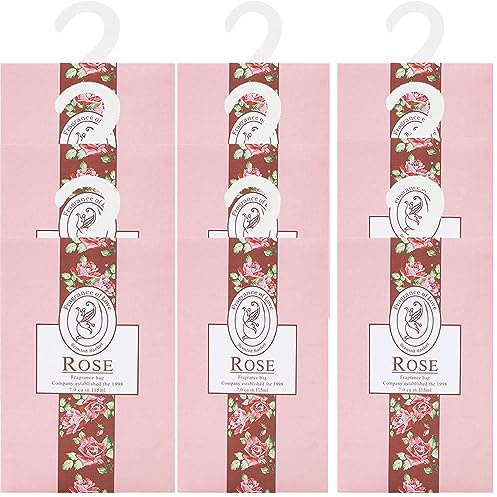 9pcs Wäscheduft Schrank Duftsäckchen Kleiderschrank Dufterfrischer, Duftbeutel Kleiderschrank Duft Hanging Beutel, Schrankdeo Natürlichen Geruch Sachet, Duftsachet, Schrankduft Frische (rose9)