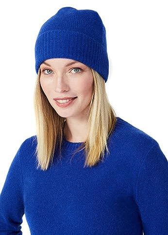 Style & Republic Kaschmir Sport Mütze-Beanie Damen aus 100% Cashmere - Dein kuscheliger Premium Beanie für stilvolle Herbst- & Winter-Momente, One-Size/Einheitsgröße