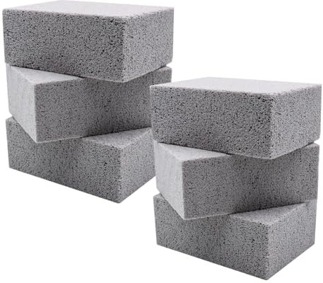 VEGCOO 6pcs Grill Pulizia Pietra Riutilizzabile Blocchi Mattoni di Pulizia Grill Pietra Pumice Detergente per Pulizia Barbecue Grills/Griddles/Forno Piastrelle