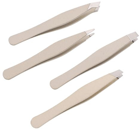Angoily Schlankes Praktisches 4-teiliges Augenbrauen-pinzetten-set Augenbrauen-clip Zur Haarentfernung Bei Frauen
