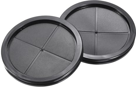 QUARKZMAN 4 Stück Kabeldurchführung Gummi 120 mm x 110 mm Wasserdicht Karosseriestopfen Gummitülle Kabeldurchführung Rund, Durchführungstüllen für Kabel drahtschutz Stecker Leitung, Schwarz