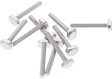 ULTECHNOVO 10pcs Track Bolts Stainless Steel t Slot Sliding Bolts for Woodworking and Cabinet Assembly