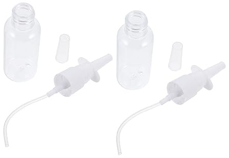 MUSISALY 2 Stück Nasendusche für Babys mit 20ml Kapazität aus PET Manuelles Nasenspülgerät zur Sicheren Reinigung Verstopfter Nase und Entfernung von Nasensekret