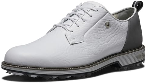 FootJoy Scarpe da golf Premiere Series-Field Lx da uomo, Bianco/Grigio/Grigio, 44 EU