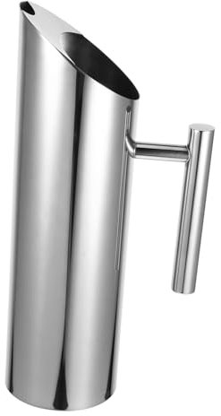 Garneck Edelstahl-wasserkrug Mit Griff Für Zuhause Und Hotel Kältebeständiger Wasserbehälter Als Teeflasche Und Saftkrug