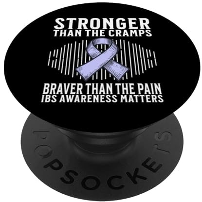IBS Warrior Irritable Bowel Syndrome Awareness IBS Awareness PopSockets Adhesive PopGrip